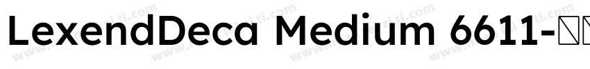 LexendDeca Medium 6611字体转换